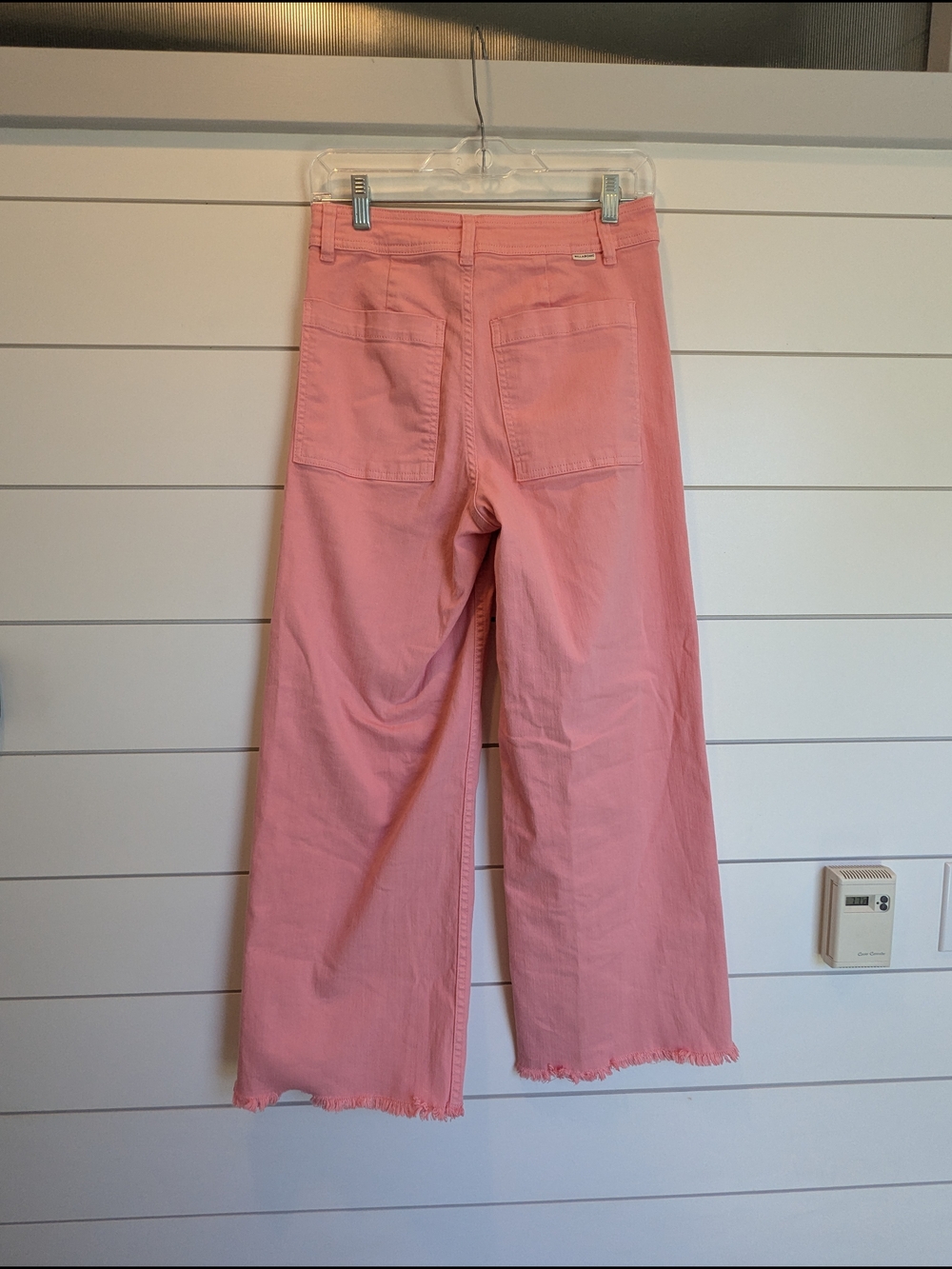 Billabong Coral Pink Wide-Leg High-Rise Jeans Size 28 - Picture 6 of 15